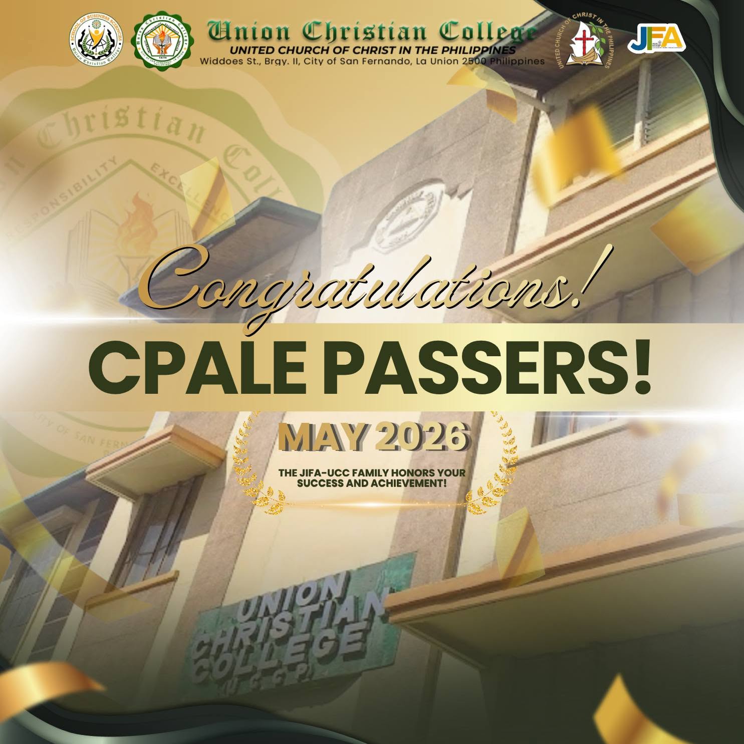 Congratulations to our May 2026 CPALE Passers!