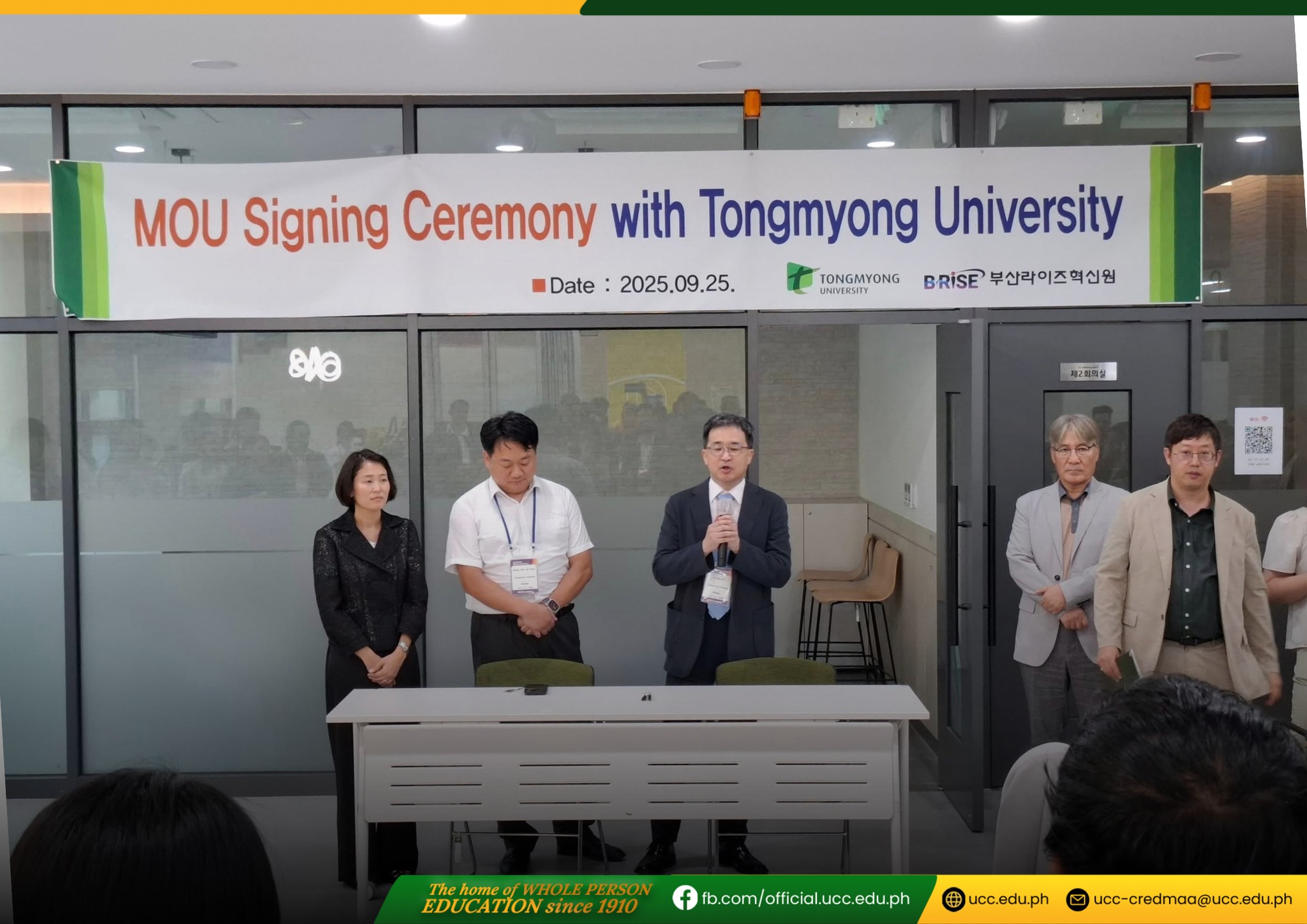 𝐈𝐍𝐓𝐄𝐑𝐍𝐀𝐓𝐈𝐎𝐍𝐀𝐋𝐈𝐙𝐀𝐓𝐈𝐎𝐍 𝐏𝐀𝐑𝐓𝐍𝐄𝐑𝐒𝐇𝐈𝐏 | 𝐔𝐂𝐂 𝐒𝐢𝐠𝐧𝐬 𝐌𝐨𝐔 𝐰𝐢𝐭𝐡 𝐓𝐨𝐧𝐠𝐦𝐲𝐮𝐧𝐠 𝐔𝐧𝐢𝐯𝐞𝐫𝐬𝐢𝐭𝐲, 𝐒𝐨𝐮𝐭𝐡 𝐊𝐨𝐫𝐞𝐚