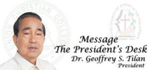 The President’s Desk – Message of Dr. Geoffrey S. Tilan